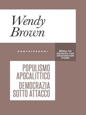 cover image of Populismo apocalittico
